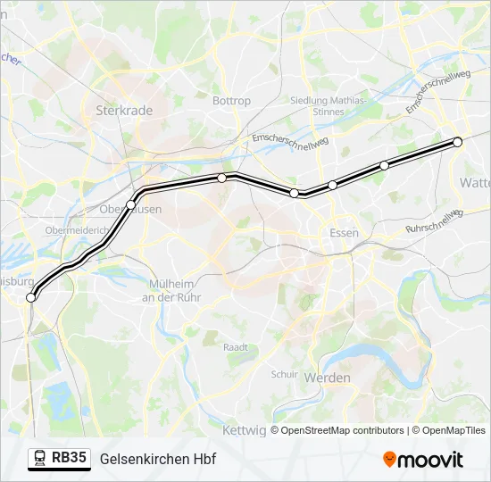 RB35 Train Line Map