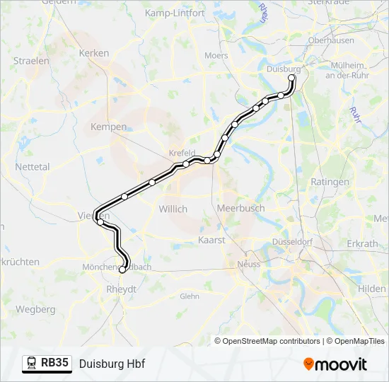 RB35 Train Line Map