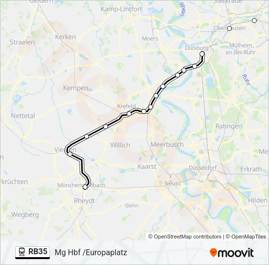 RB35 Train Line Map