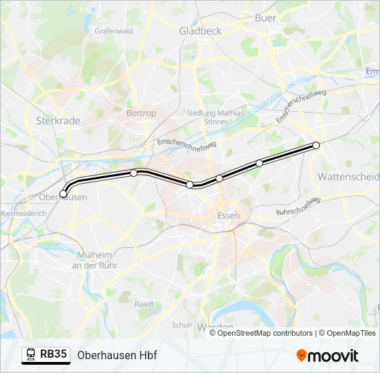 RB35 Train Line Map