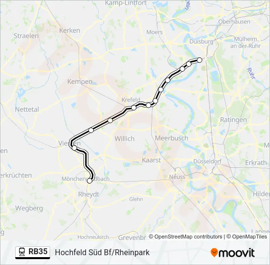 RB35 Train Line Map