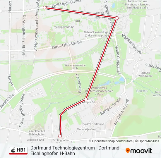 HB1 Gondola Line Map
