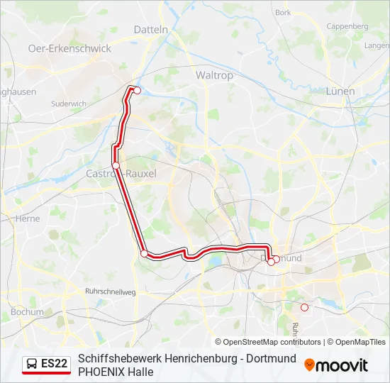 ES22 Bus Line Map