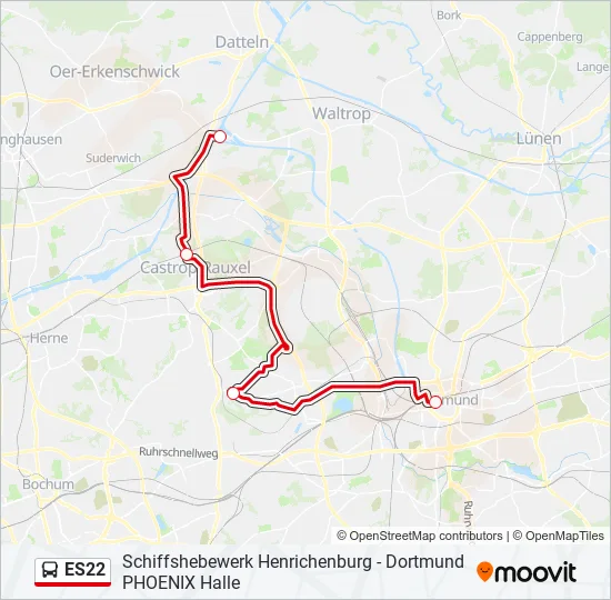 ES22 Bus Line Map