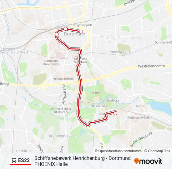 ES22 Bus Line Map