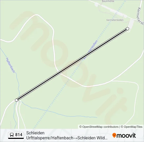 814 Bus Line Map