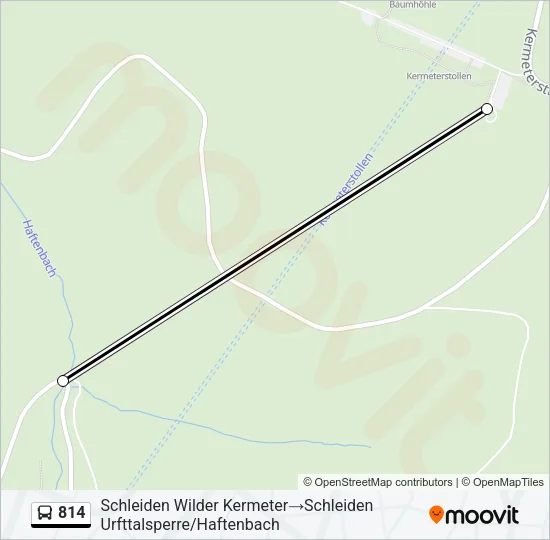 814 Bus Line Map