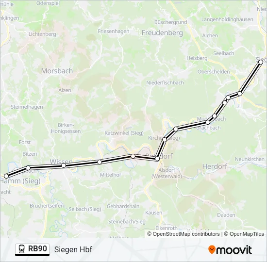 RB90 Train Line Map