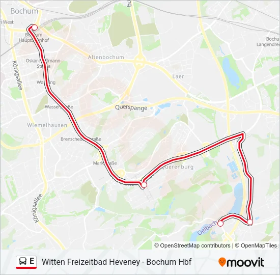 E Bus Line Map