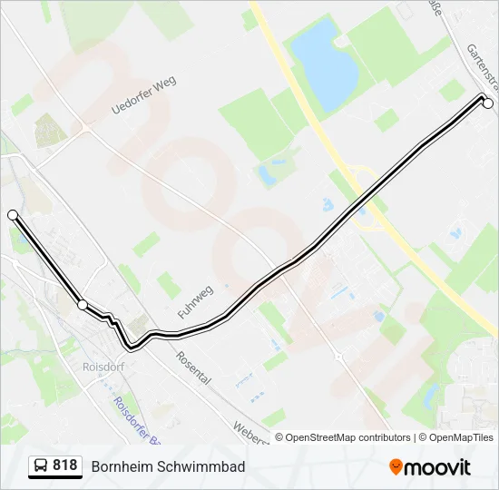 818 Bus Line Map