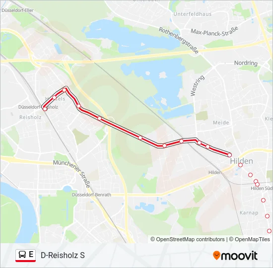 E Bus Line Map