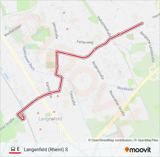 E Bus Line Map