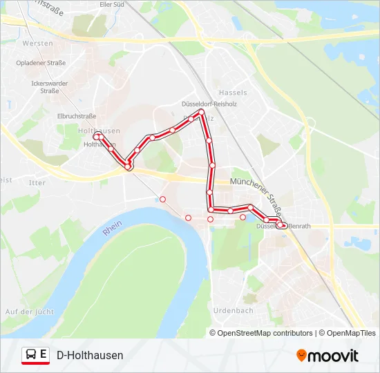 E Bus Line Map