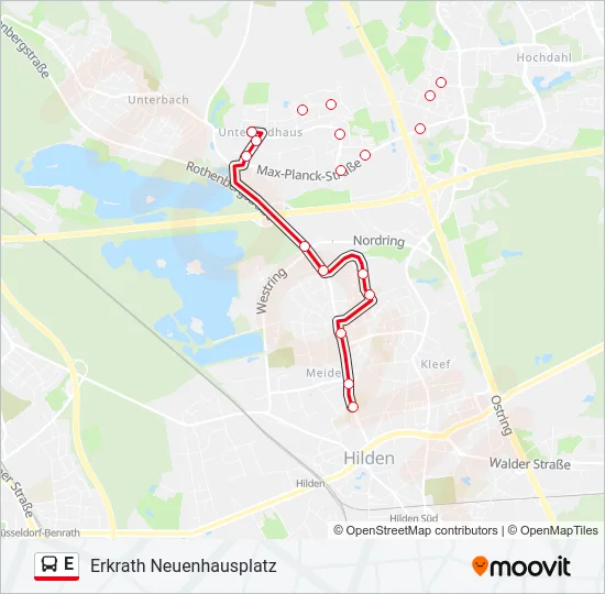E Bus Line Map