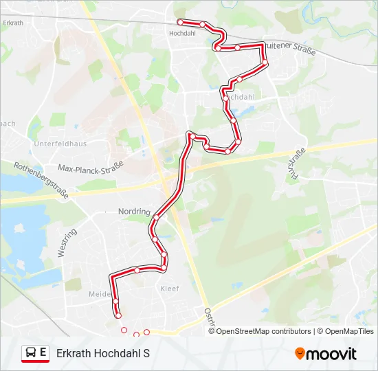 E Bus Line Map