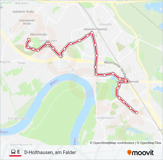 E Bus Line Map