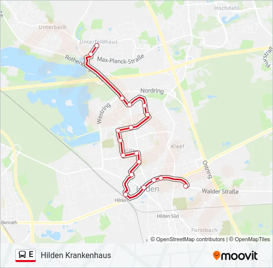 E Bus Line Map