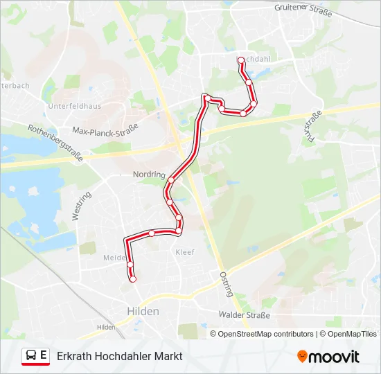 E Bus Line Map