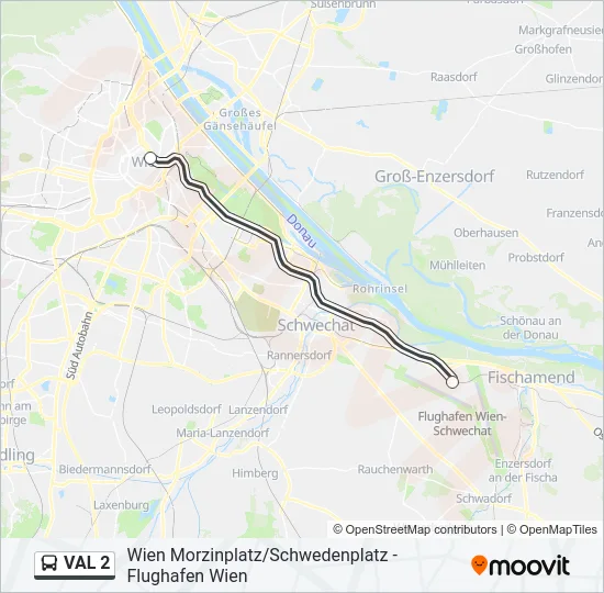 VAL 2 Bus Line Map