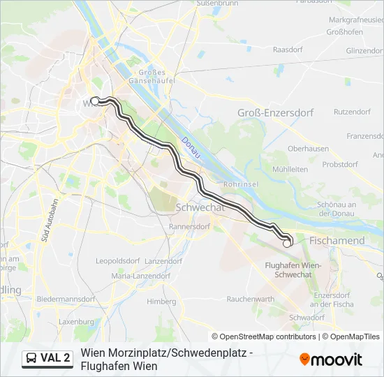 VAL 2 Bus Line Map