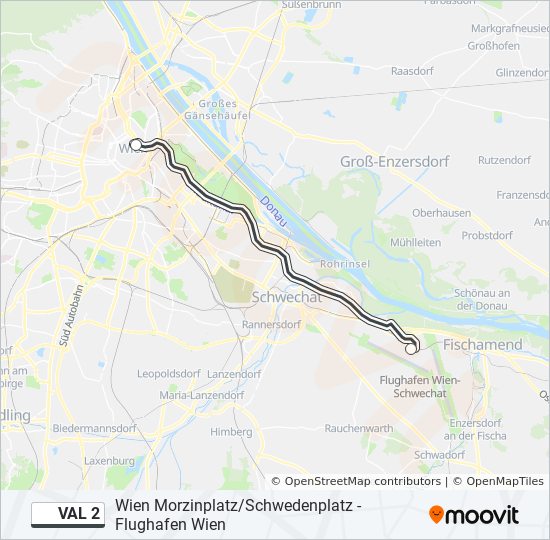 val 2 Route: Schedules, Stops & Maps - Wien Morzinplatz/Schwedenplatz ...