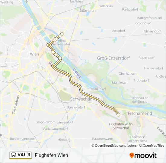 VAL 3 Bus Line Map