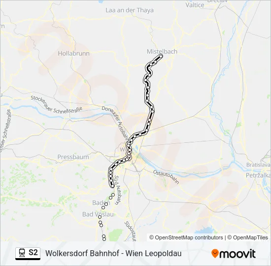 S2 Train Line Map