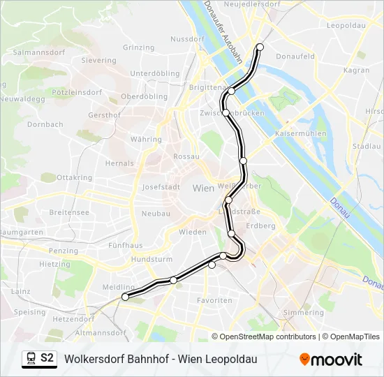 S2 Train Line Map