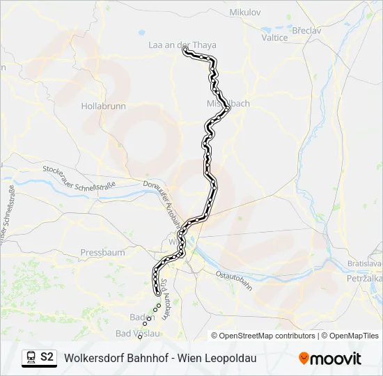 S2 Train Line Map
