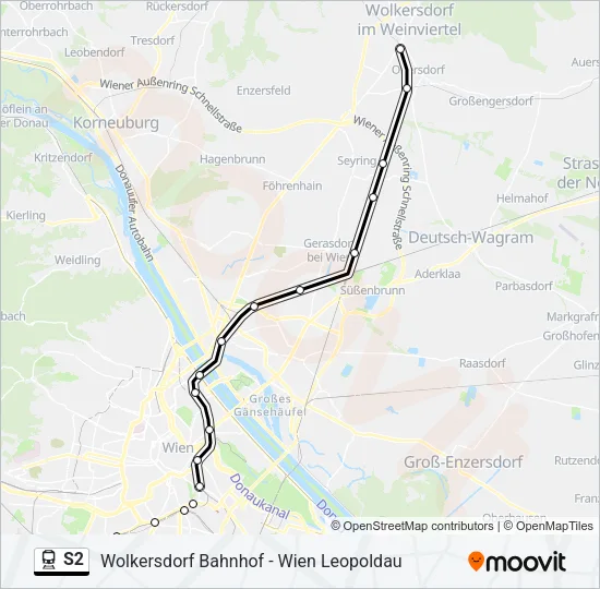 S2 Train Line Map