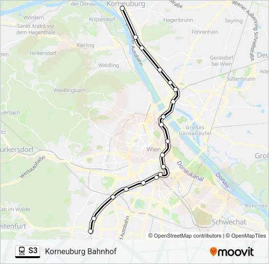 S3 Train Line Map