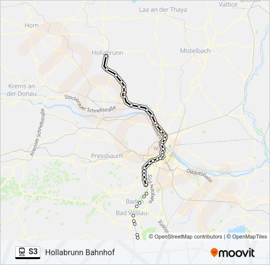 S3 Train Line Map