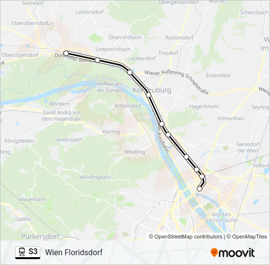 S3 Train Line Map