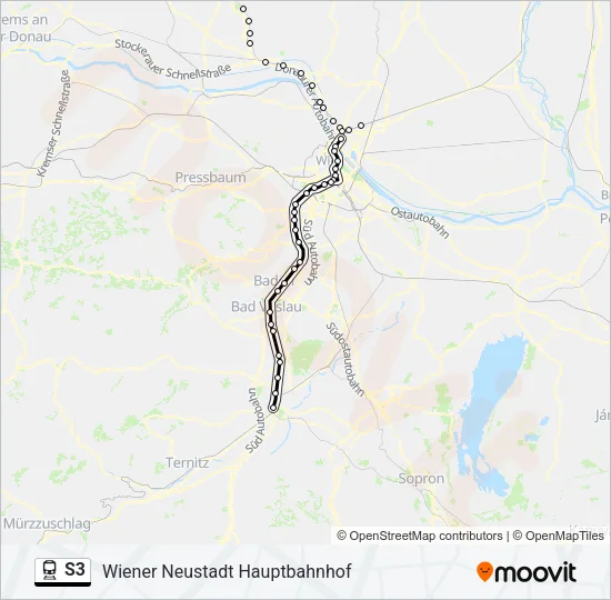 S3 Train Line Map