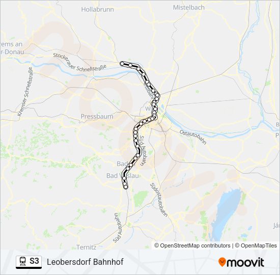 S3 Train Line Map