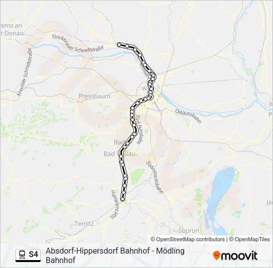 S4 Train Line Map