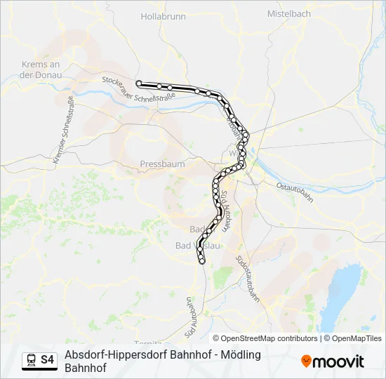 S4 Train Line Map