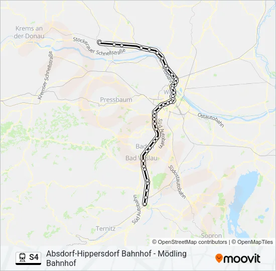S4 Train Line Map