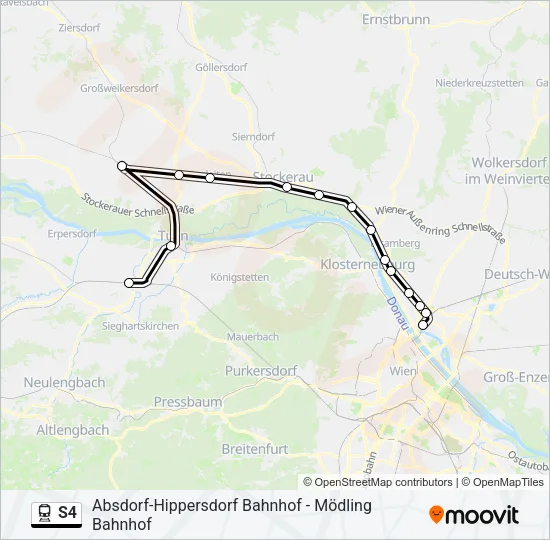 S4 Train Line Map