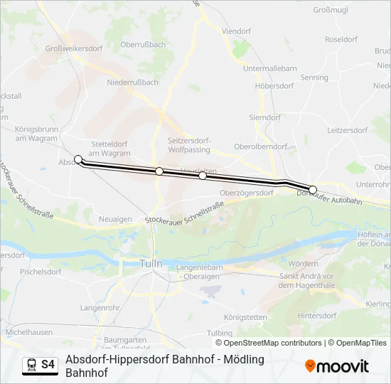 S4 Train Line Map