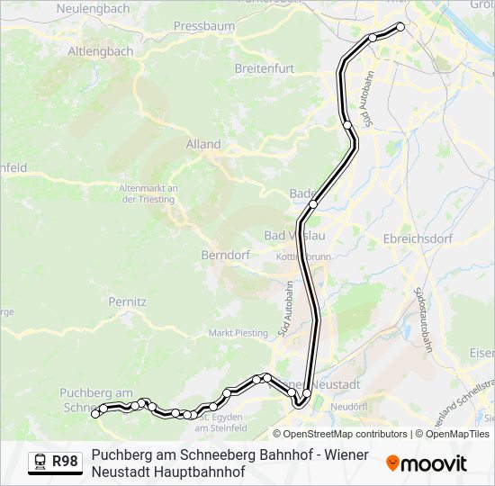 R98 Sign r98 Route: Schedules, Stops & Maps - Puchberg am Schneeberg Bahnhof ...