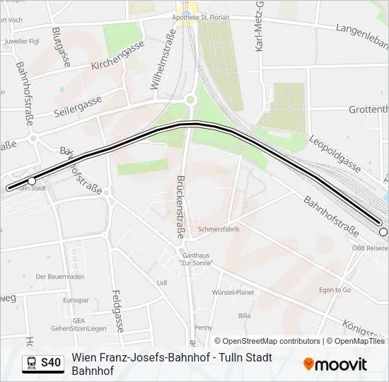 S40 Train Line Map