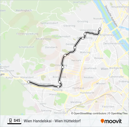 S45 Train Line Map