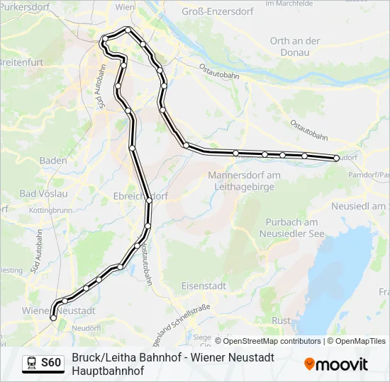 S60 Train Line Map