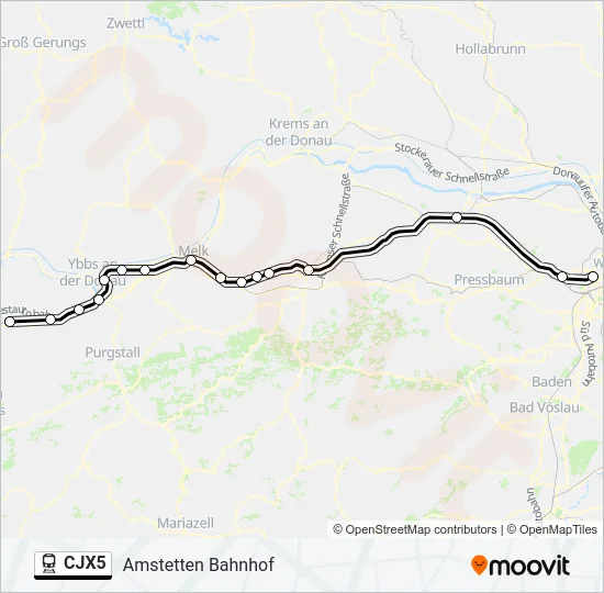 CJX5  Line Map
