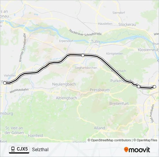 CJX5  Line Map