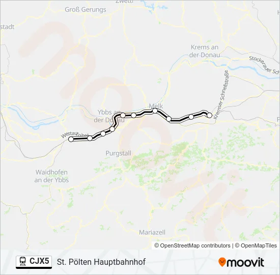 CJX5  Line Map