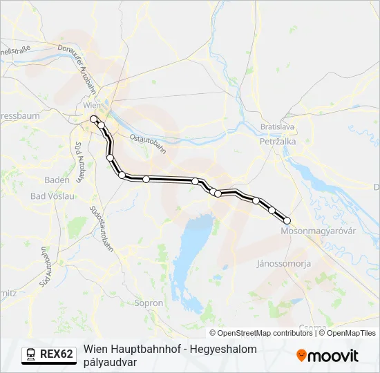 REX62  Line Map