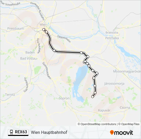REX63  Line Map
