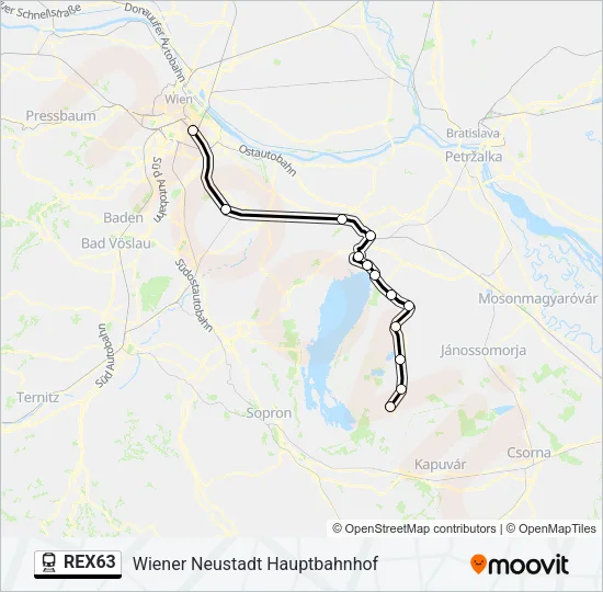 REX63  Line Map